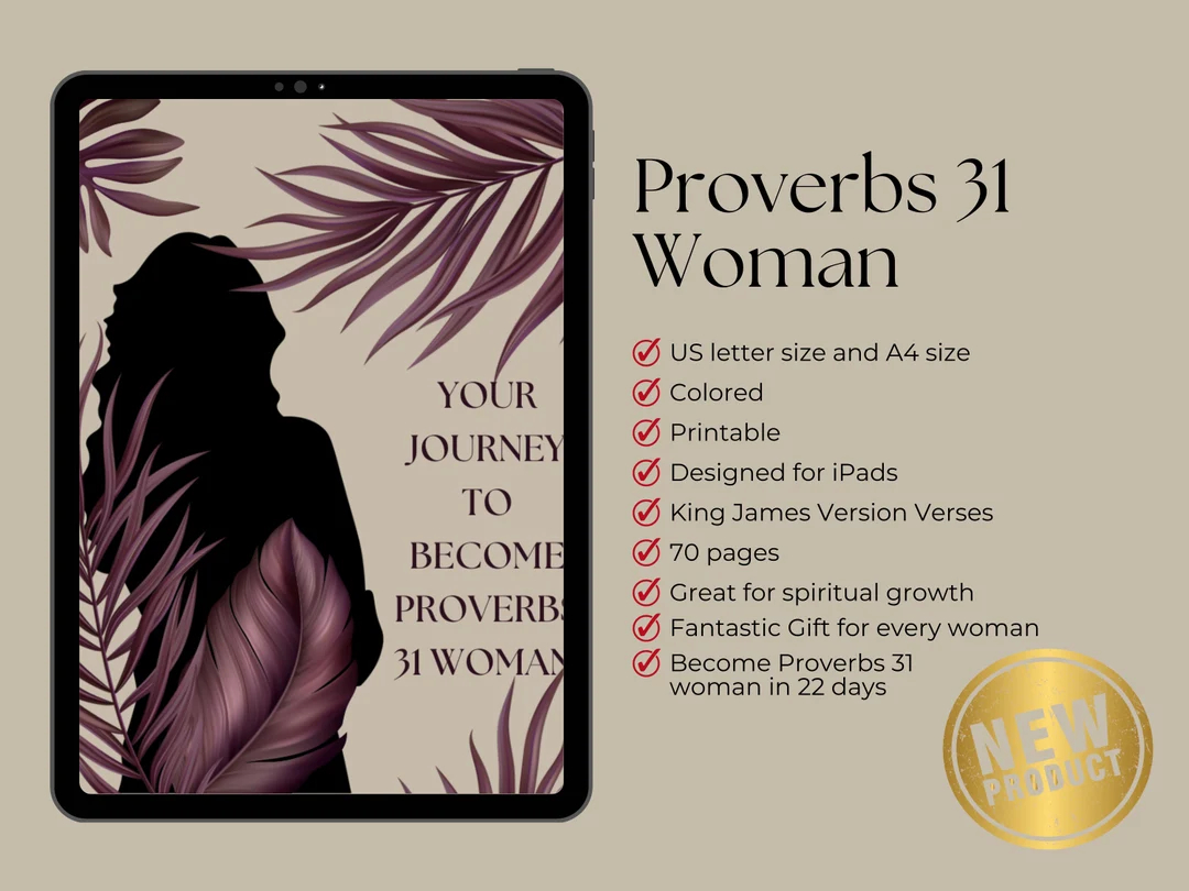 Become A Proverbs 31 Woman Proverbs 31 Women Guide Woman Of God Study Spiritual Growth Digital Download Virtuous Women Biblical Wisdom Etsy