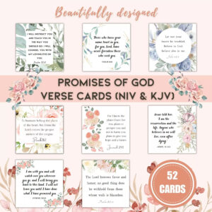 Best 52 Promises Of God Verse Cards For Women NIV And KJV
