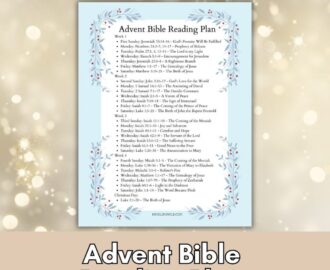 Best Advent Bible Reading Plan With Free Printable Kindling Wild