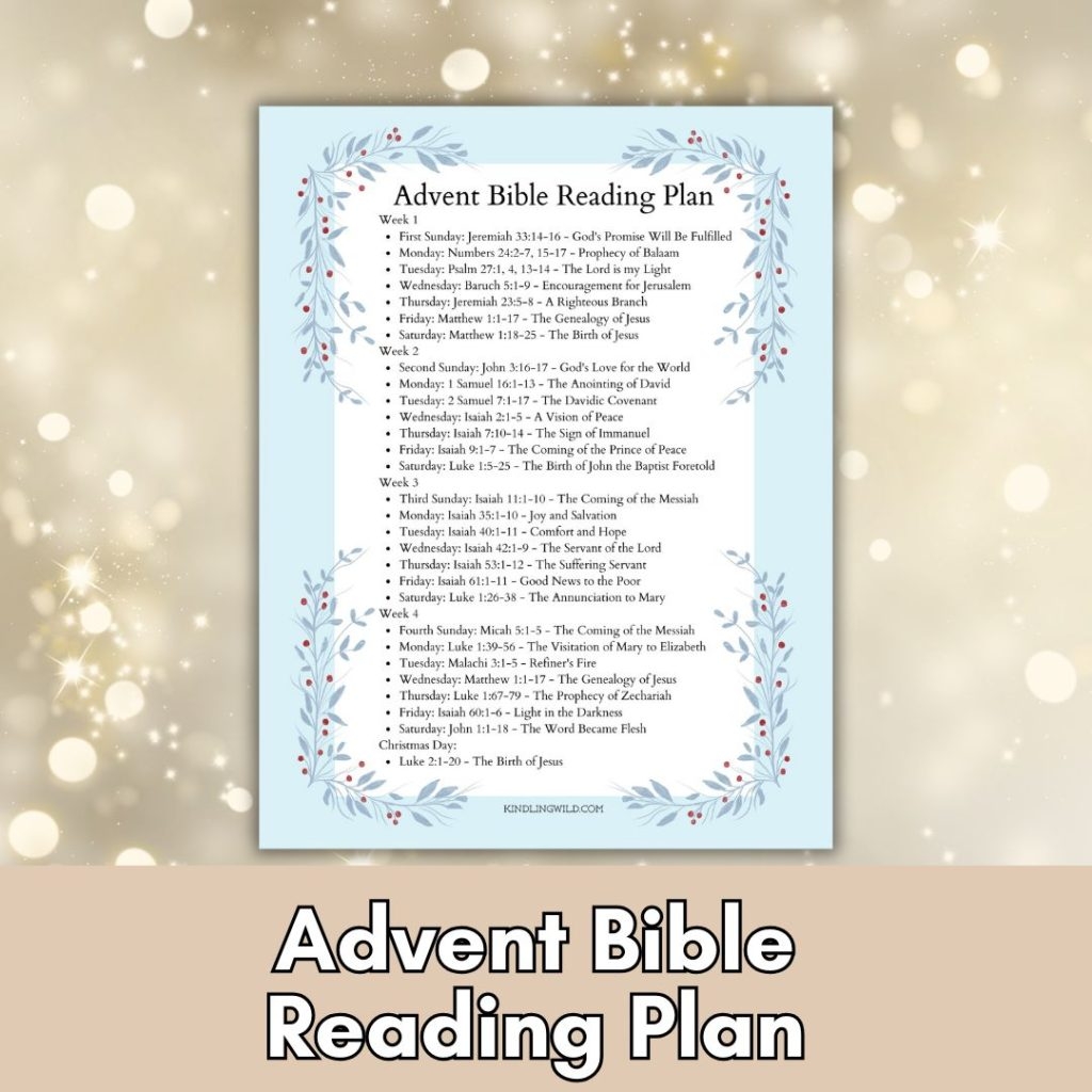 Best Advent Bible Reading Plan With Free Printable Kindling Wild