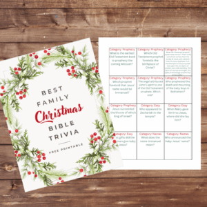 Best Family Christmas Bible Trivia Free Printable Our Life Homeschooling