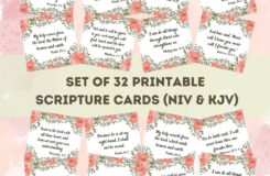 Best Set Of 32 Printable Scripture Cards NIV And KJV