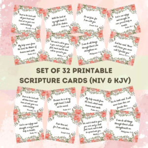 Best Set Of 32 Printable Scripture Cards NIV And KJV