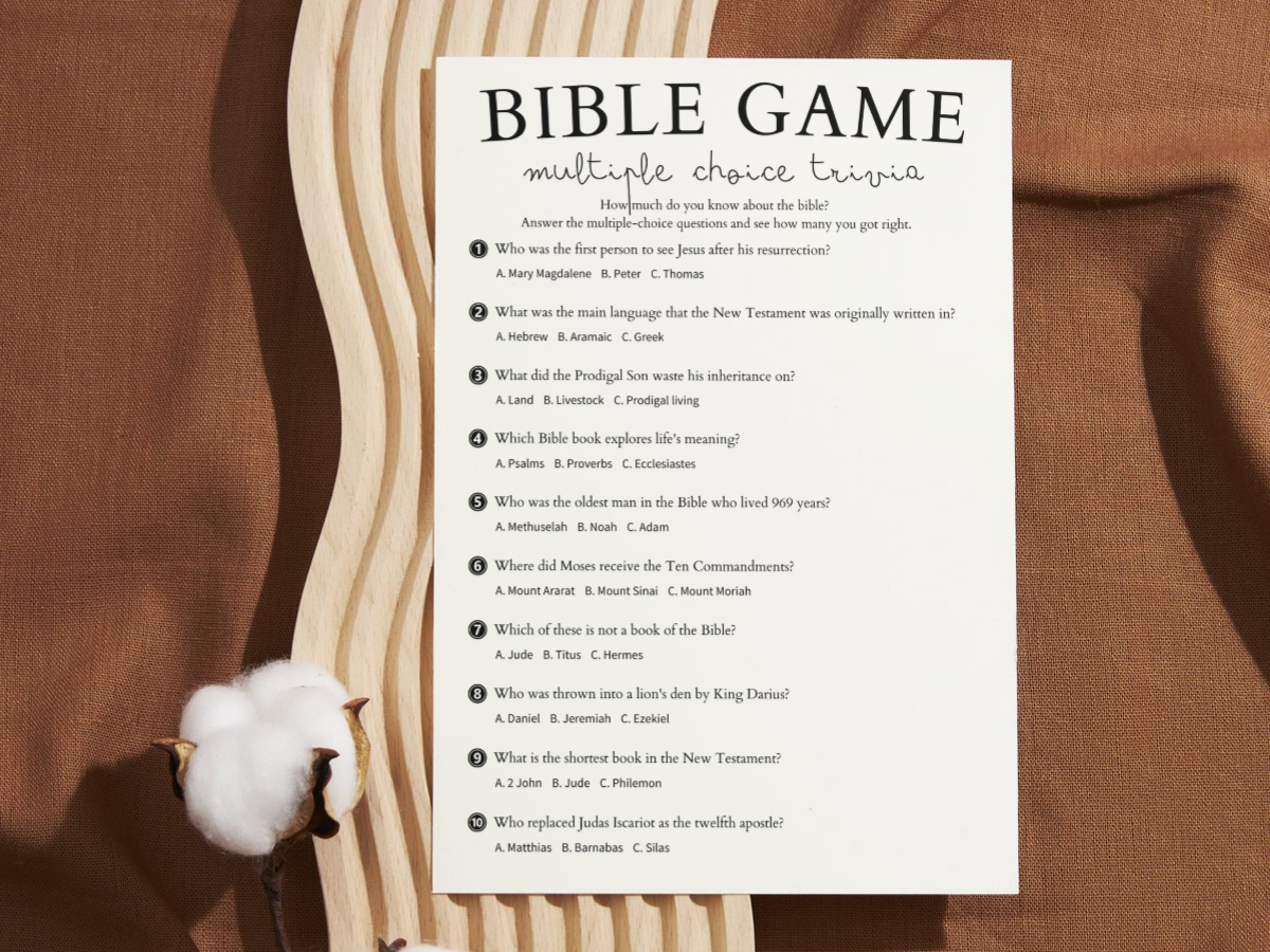 Bible Books Game Printable