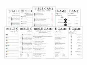 Bible 10 Games Bundle Digital Download Print Play Palace