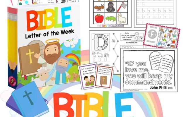 Bible ABC Printables Christian Preschool Printables