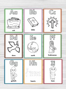 Bible Abc Printables Free Printable Coloring Template