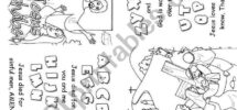 Bible Alphabet Song Mini Book ESL Worksheet By Alenka