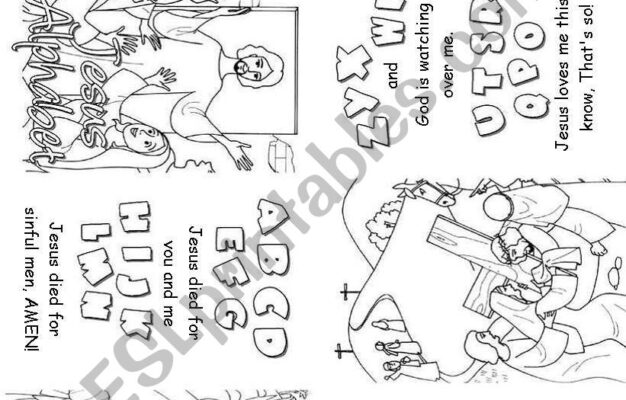 Bible Alphabet Song Mini Book ESL Worksheet By Alenka