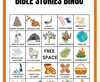 Bible Bingo Bible Stories Bingo 20 Bible Bingo Cards Bible