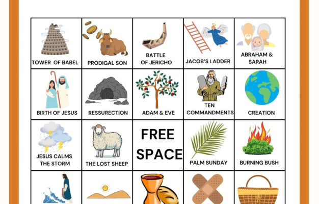 Bible Bingo Bible Stories Bingo 20 Bible Bingo Cards Bible