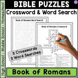 Bible Book Of Romans Crossword U0026 Word Search Puzzle Activities Made By Teachers