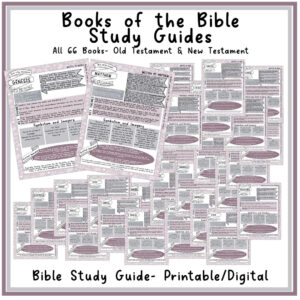 Bible Book Summary Guide Printable Women s Bible Study Tool Printables Lesson For Each Book Of The Bible Old New Testament Digital Etsy