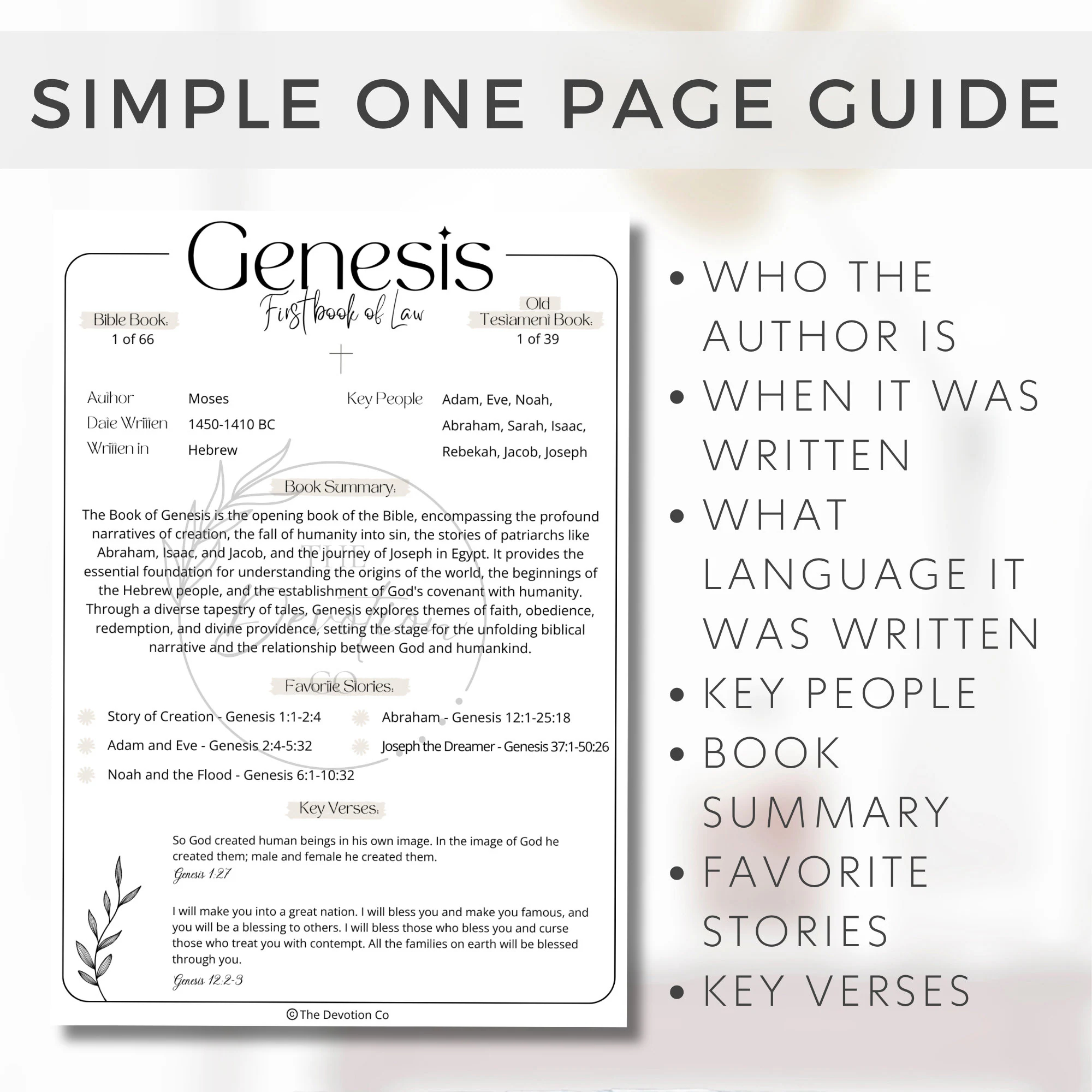 Bible Book Summary Printable Book Bible Summary Guide Bible Book 