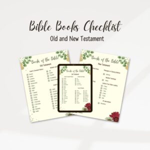 Bible Books Checklist Old And New Testament Editable Canva By Undefined Raket PH