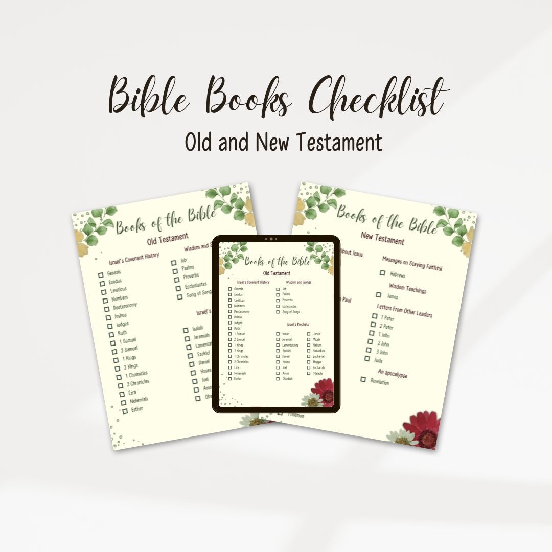 Free Printable Books of the Bible Checklist