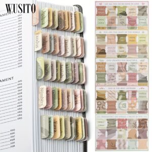 Bible Chapter Tabs Laminated Bible Tabs For Women Men Large Print Tabs For Study Bibles Boho Theme For Easy Navigation And Quick Reference Easy to Read And Apply Tabs For All