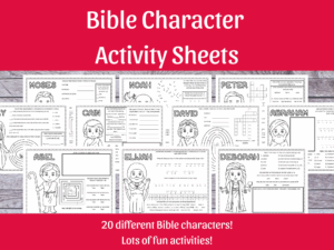 Bible Character Activity Pages She Lives Worthy