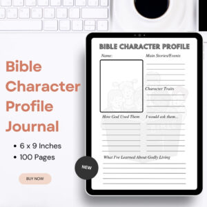 Bible Character Profile Journal Editable Canva Template Omnimart24h