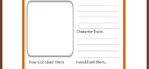 Bible Character Profile Sheet