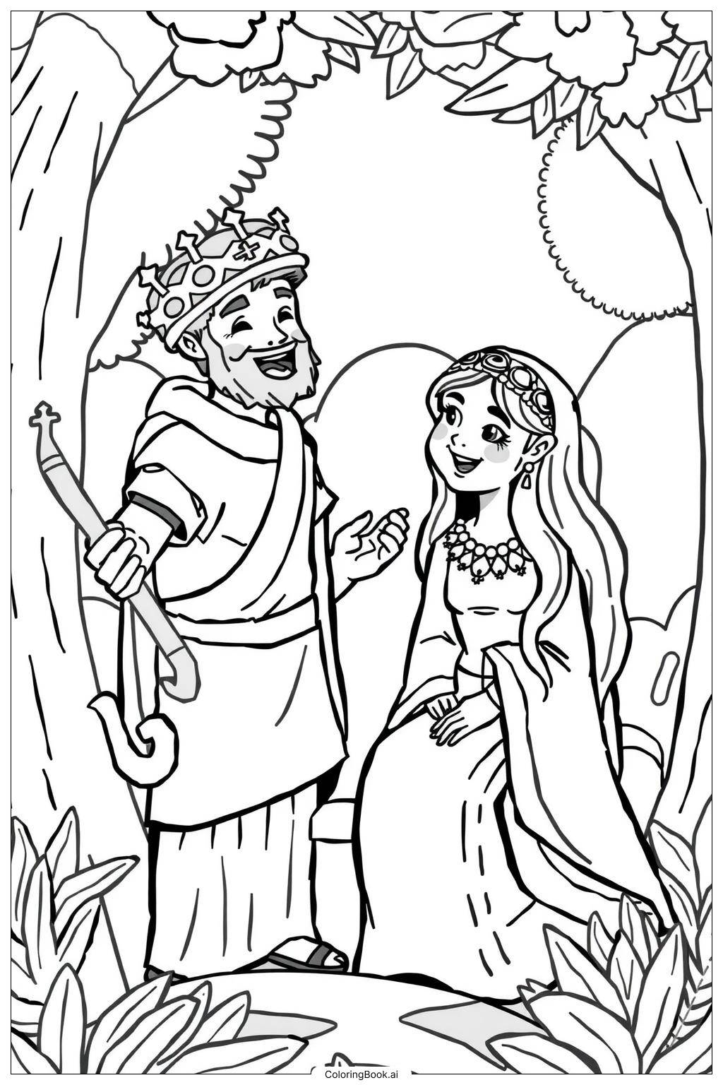 Bible Characters Living Their Faith Coloring Page Free PDFu0026PNG Printable 