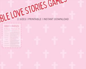 Bible Couples Match Game Bible Games For Kids Adults Church Valentines Day Fun Church Party Games Womens Ministry Printable Christian Games Etsy