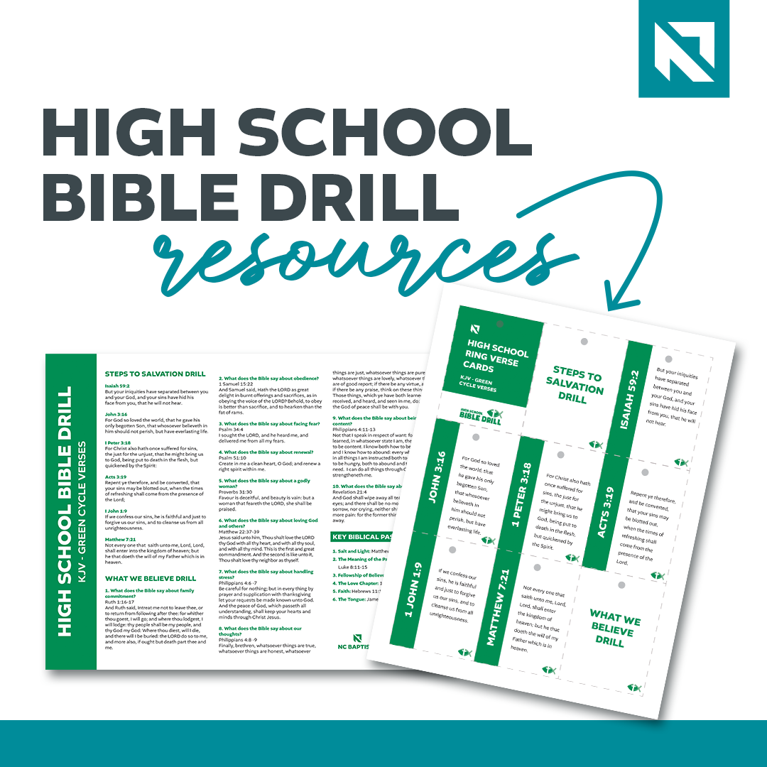 Bible Drill Brochure Baptist State Convention Of North Carolina