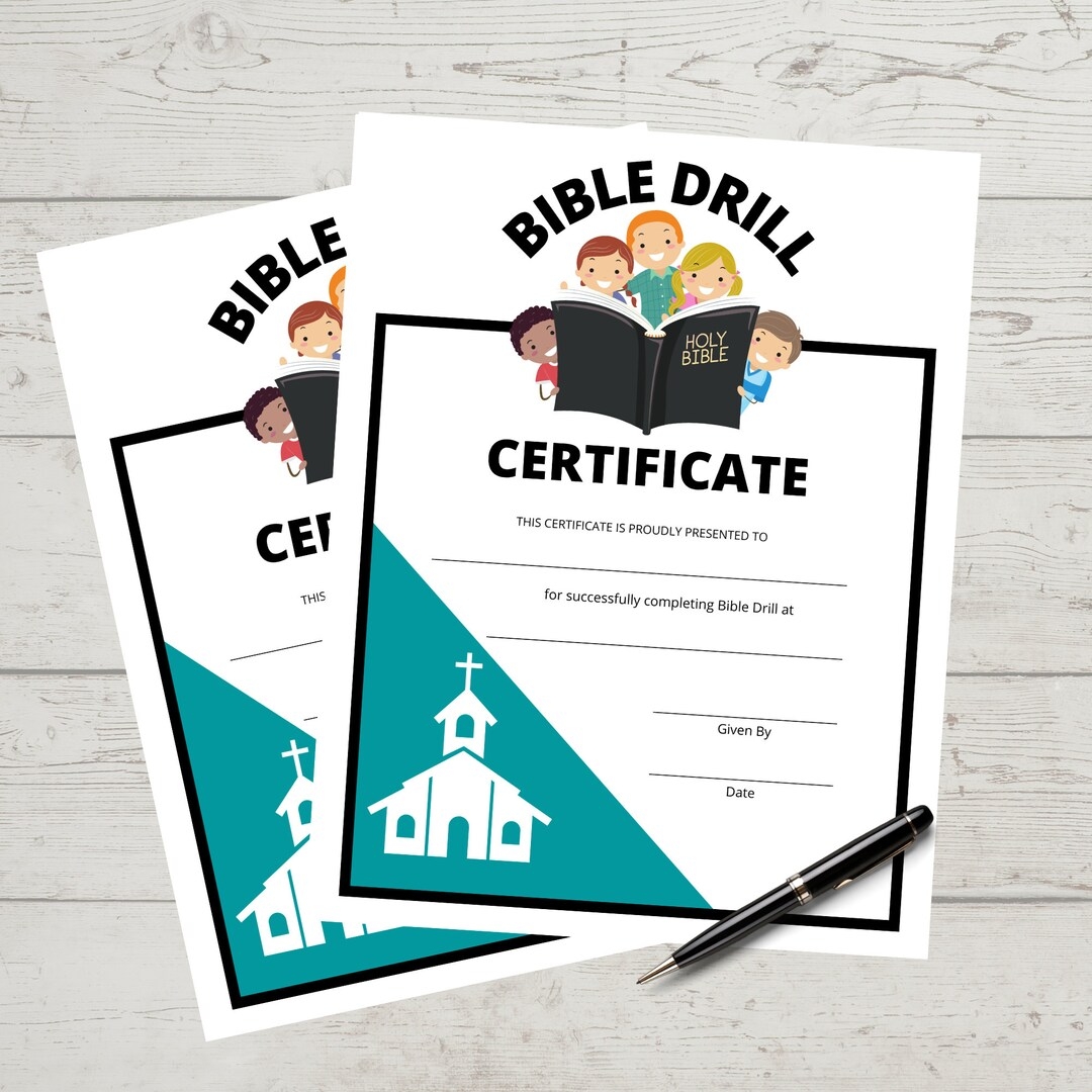 Printable Bible Drills