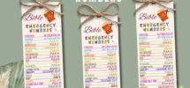 Bible Emergency Numbers Bookmark Printable Emergency Bible Verse Bookmark Scripture Emergency Numbers Bible Verse Phone Numbers Bookmark Etsy