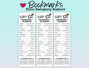 Bible Emergency Numbers Bookmark Printable Emergency Bible Verse Bookmark Scripture Emergency Numbers Bible Verse Phone Numbers Bookmark Etsy