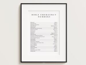 Bible Emergency Numbers Christian Gifts Bible Verse Print Doxology Christian Wall Art Bible Wall Art Jesus Wall Art Bible Scripture Etsy