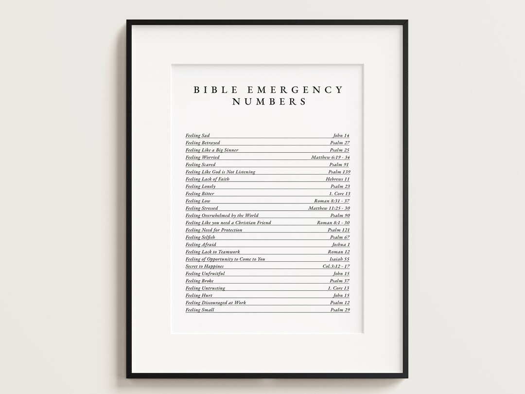 Bible Emergency Numbers Christian Gifts Bible Verse Print Doxology Christian Wall Art Bible Wall Art Jesus Wall Art Bible Scripture Etsy