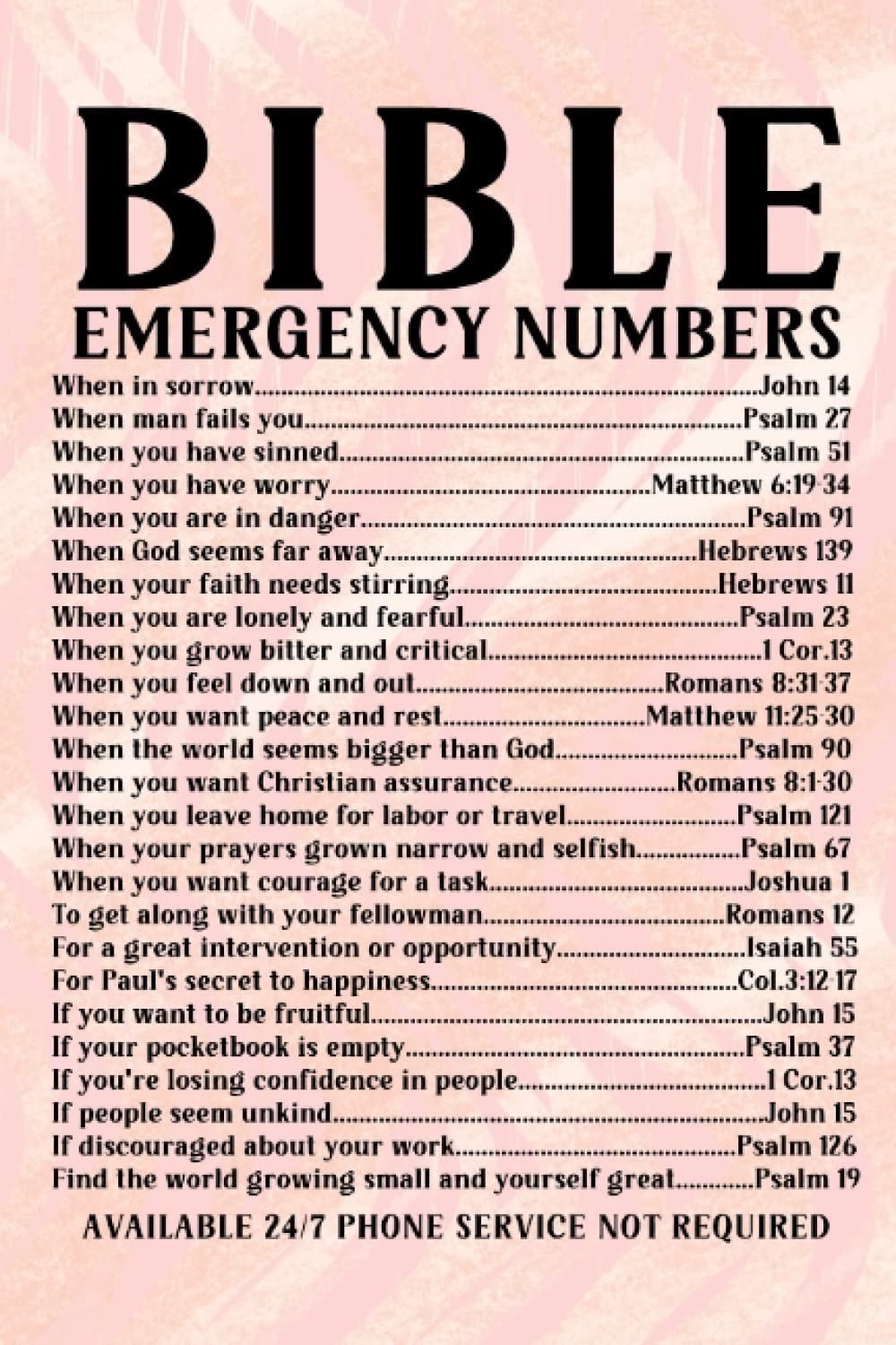 Bible Emergency Numbers Notebook Journal Pink 150 Page 6x9in Lined Notebook Agency Thee Phoenix Amazon de Books