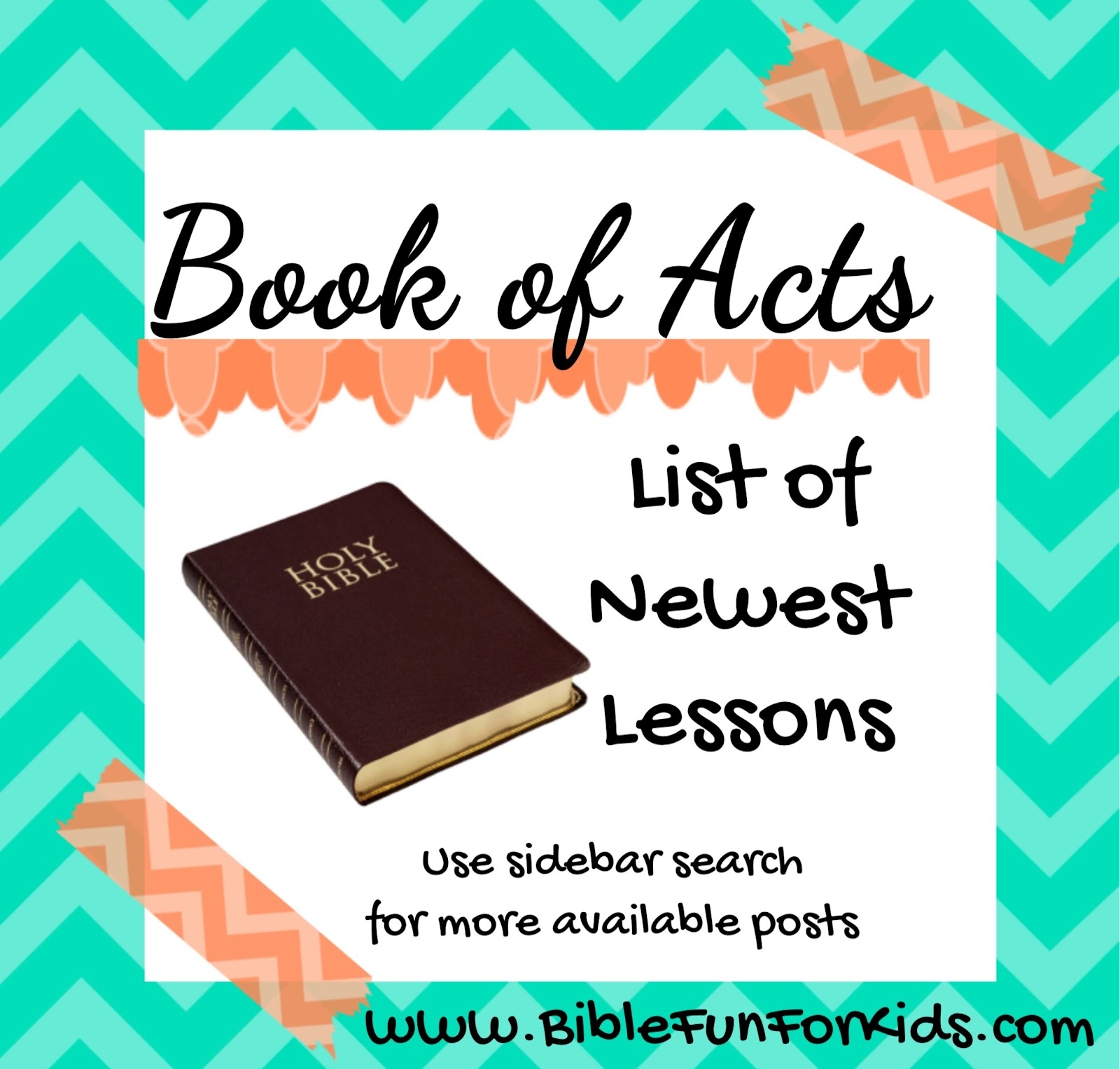 Bible Fun For Kids Acts Lesson Plan