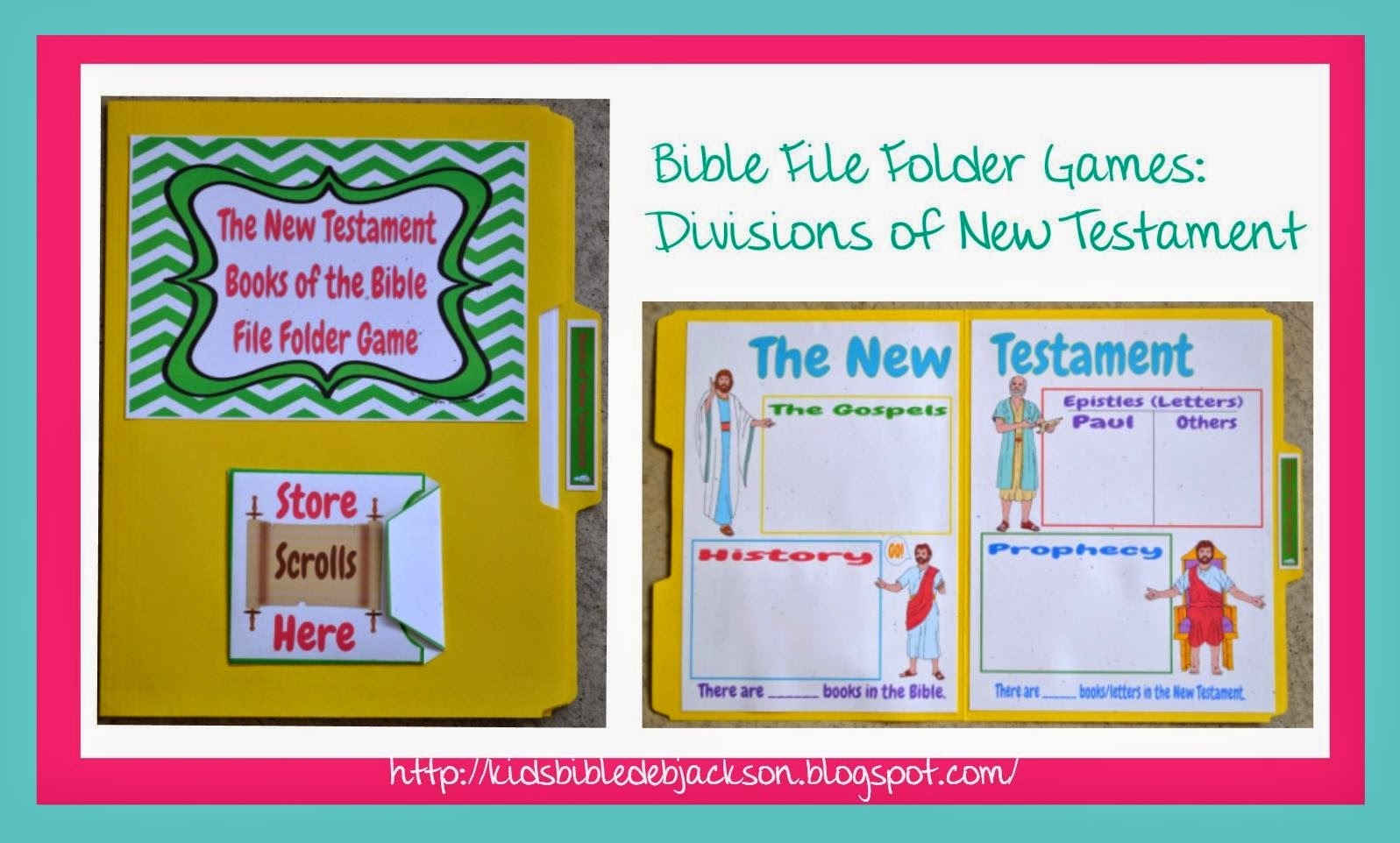 Bible Fun For Kids Bible File Folder Games