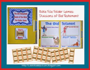 Bible Fun For Kids Bible File Folder Games