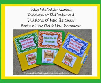 Bible Fun For Kids Bible File Folder Games