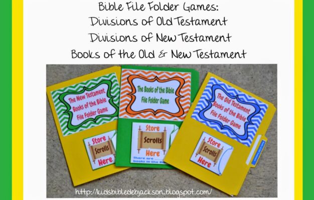 Bible Fun For Kids Bible File Folder Games