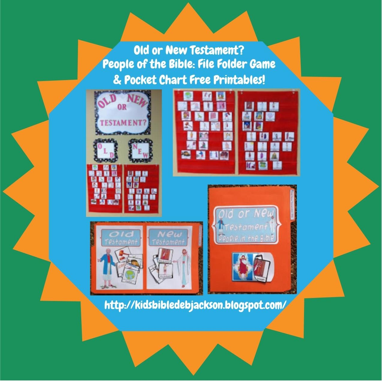 Bible Fun For Kids Bible People Pocket Chart And File Folder Game For Review