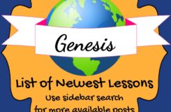 Bible Fun For Kids Genesis Lesson List With Links