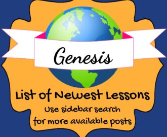 Bible Fun For Kids Genesis Lesson List With Links