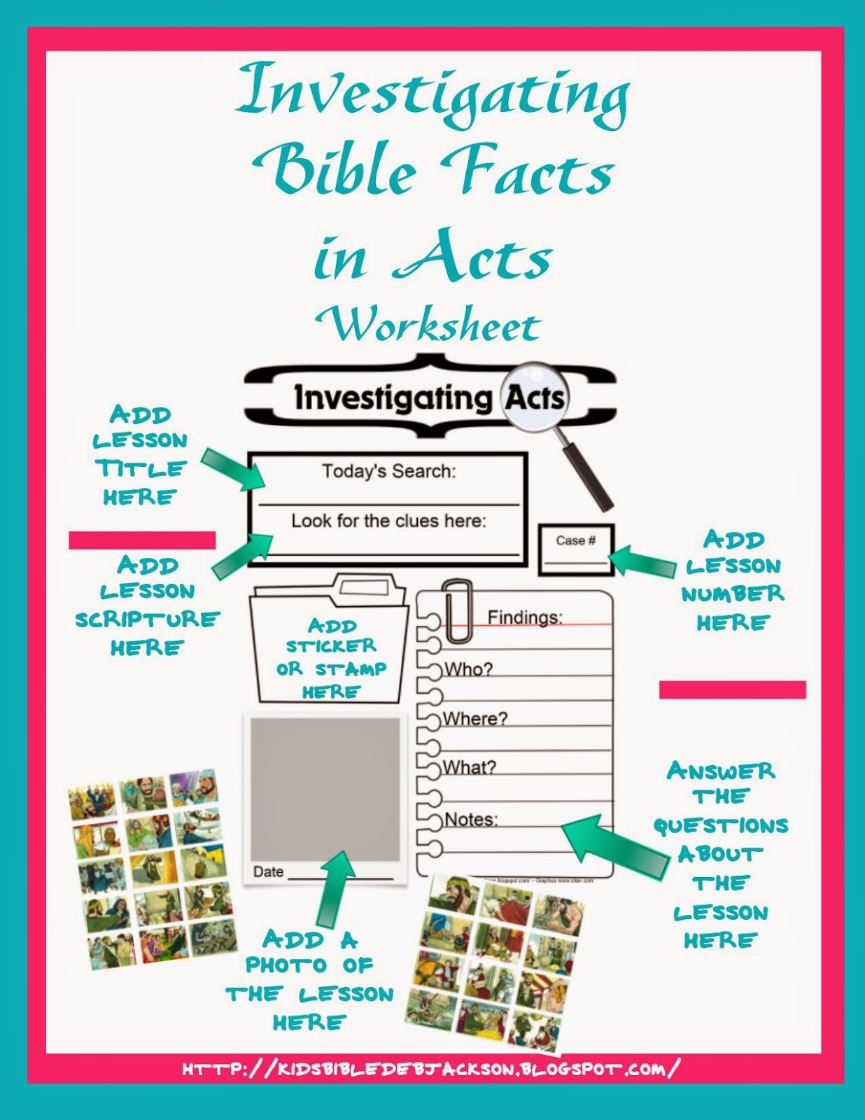 Bible Fun For Kids IFA Investigating Bible Facts In Acts Supplies