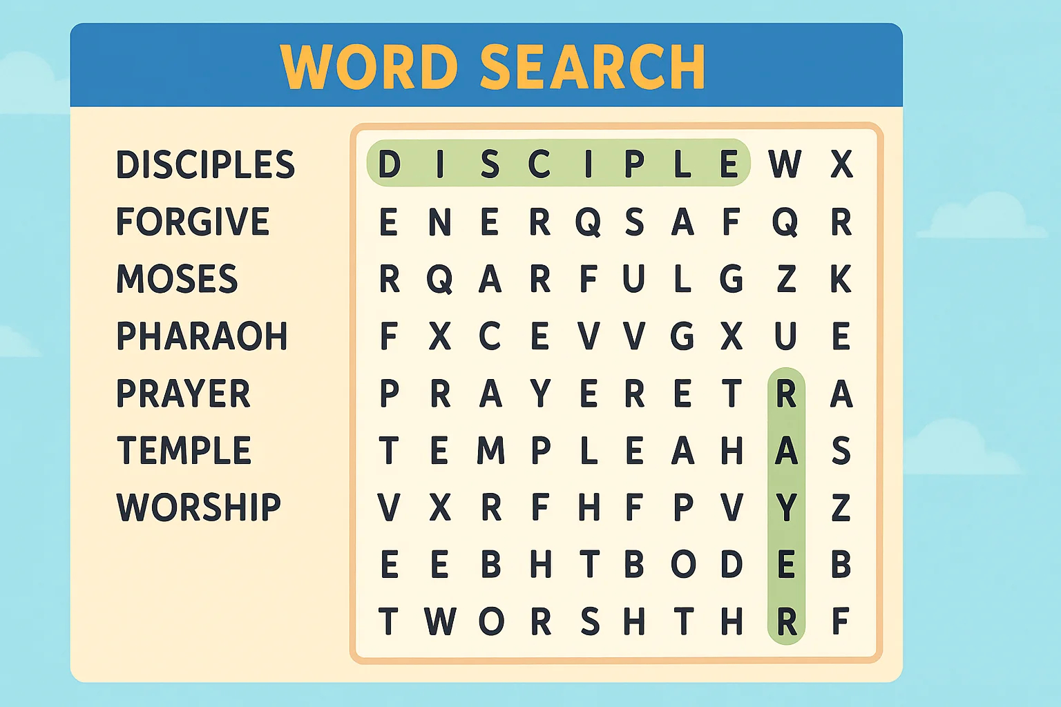 Bible Fun Land Bible Games