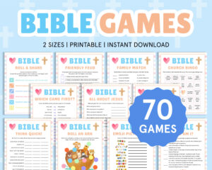 Bible Game Bundle Church Bible Games For Kids Teens Adults
