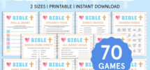 Bible Game Bundle Church Bible Games For Kids Teens Adults Christian Games Kids Ministry Games Sunday School Printable Church Youth Group Etsy