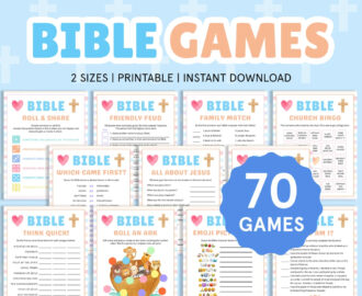 Bible Game Bundle Church Bible Games For Kids Teens Adults Christian Games Kids Ministry Games Sunday School Printable Church Youth Group Etsy