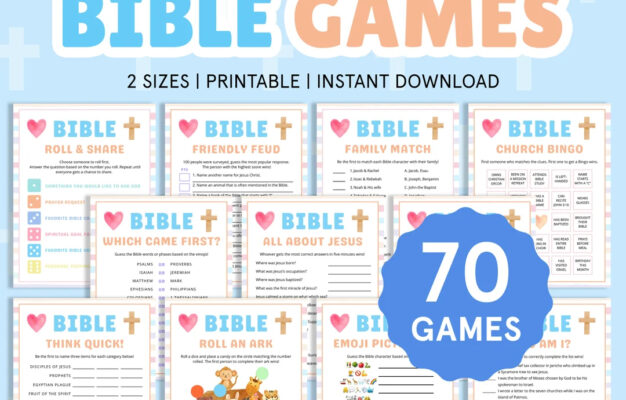 Bible Game Bundle Church Bible Games For Kids Teens Adults Christian Games Kids Ministry Games Sunday School Printable Church Youth Group Etsy