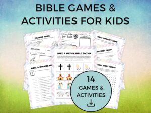 Bible Games And Activities For Kids print At Home Perfect For Sunday School Easter VBS Homeschool Rainy Day Christian Kids Activity Etsy