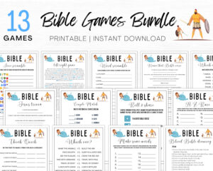 Bible Games Bundle Bible Study Games Bible Games For Adults