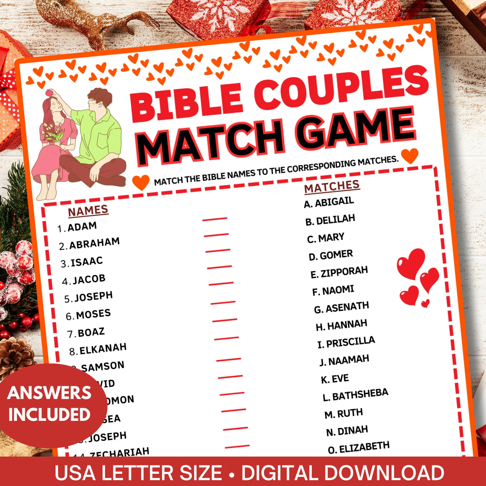 Bible Games For Couples Printable Etsy